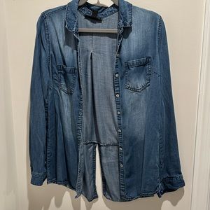 Denim button up